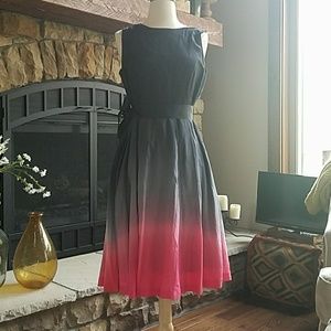 Ombre kensie silk dress